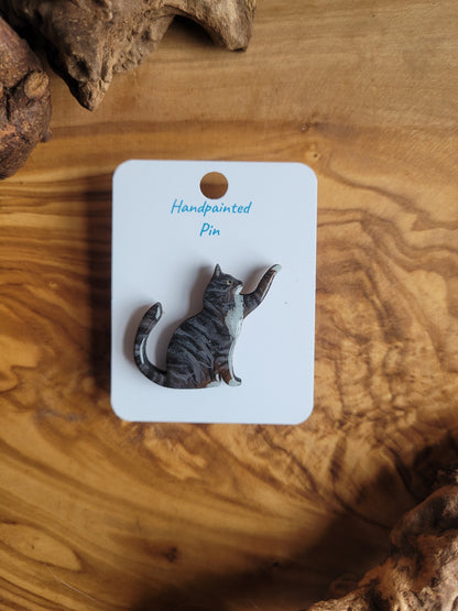 Cat Pins - Original Paintings