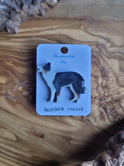 Border Collie Pins - Original Painted Pins