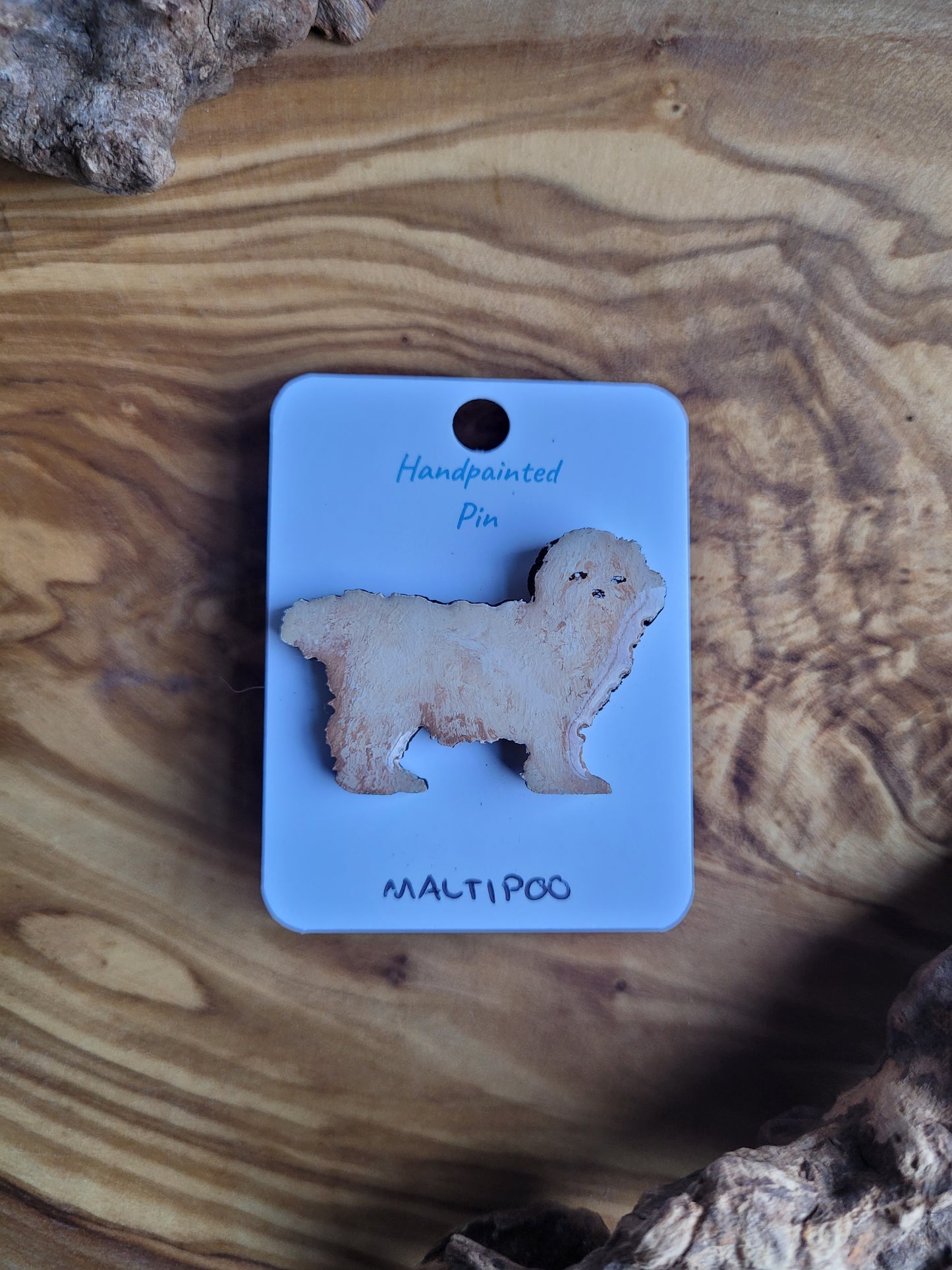 Maltipoo Dog Pins - Original Painted Pins