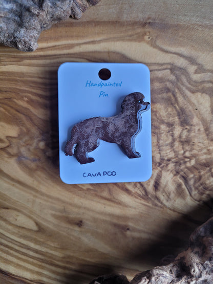 Cavapoo Dog Pins - Original Painted Pins
