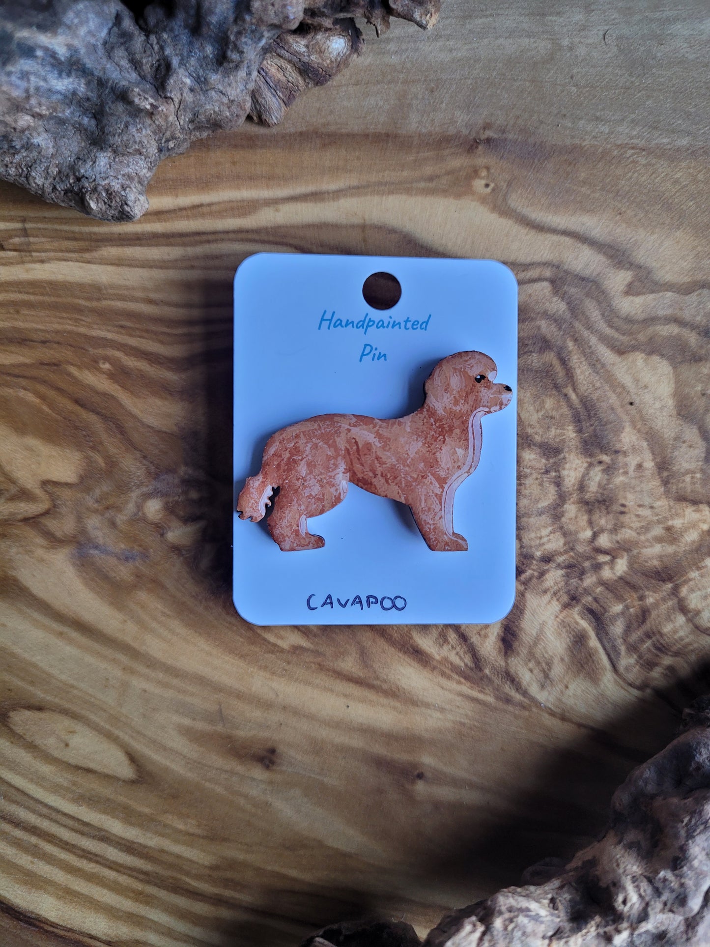 Cavapoo Dog Pins - Original Painted Pins