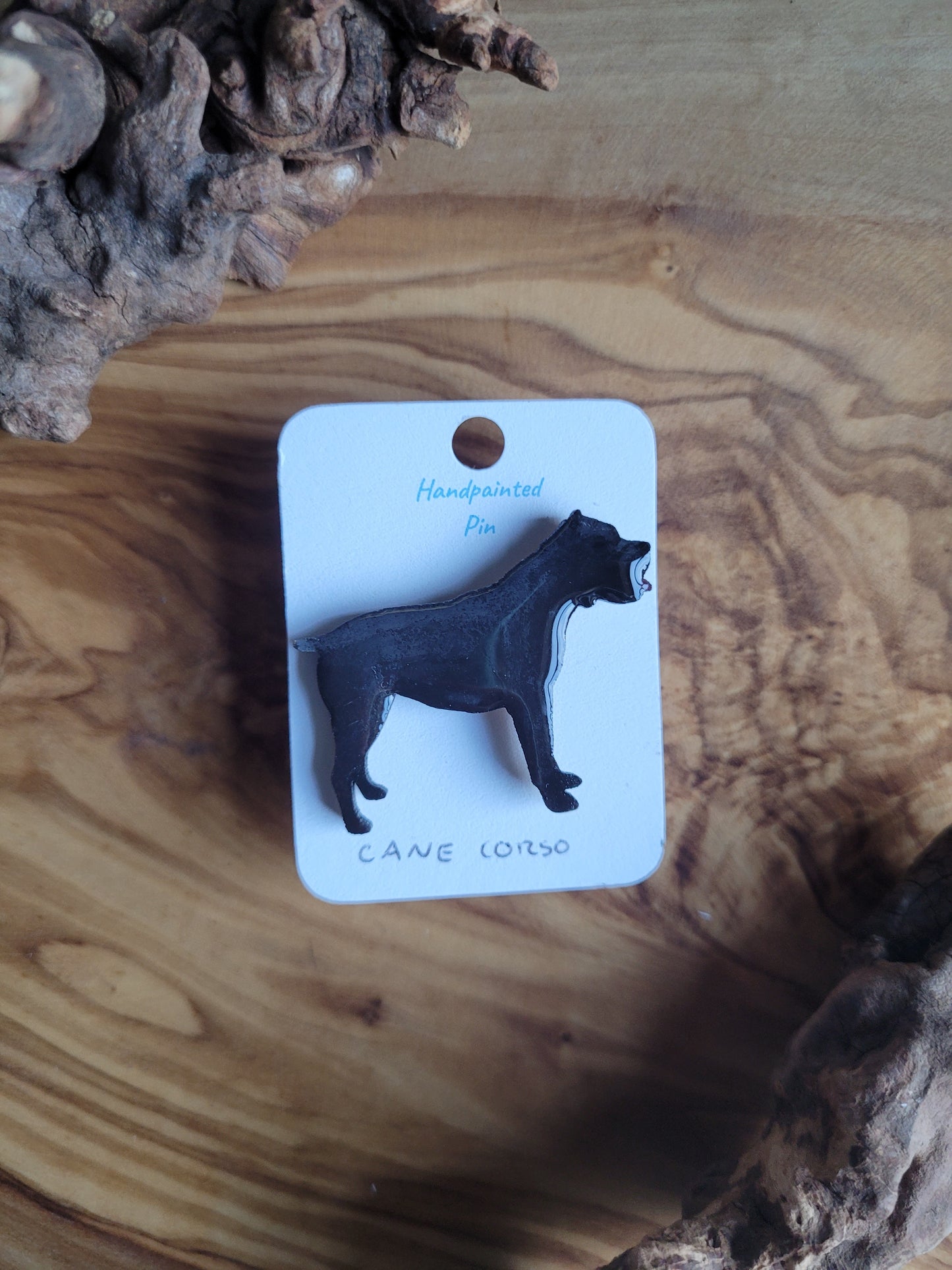 Cane Corso Dog Pins - Hand-Painted Wooden Pin
