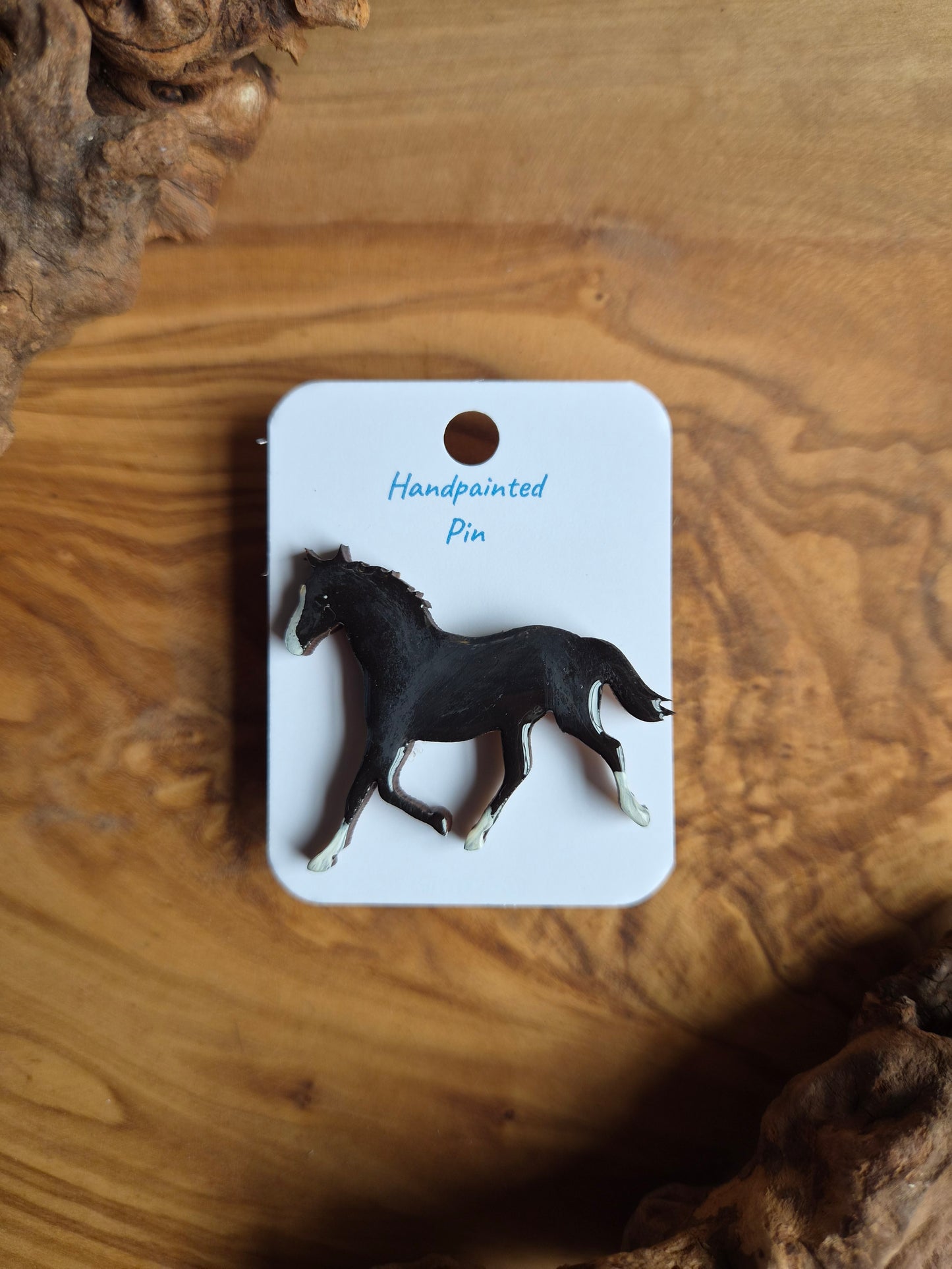 Horse Pins – Hand-Painted Wooden Pin Badge