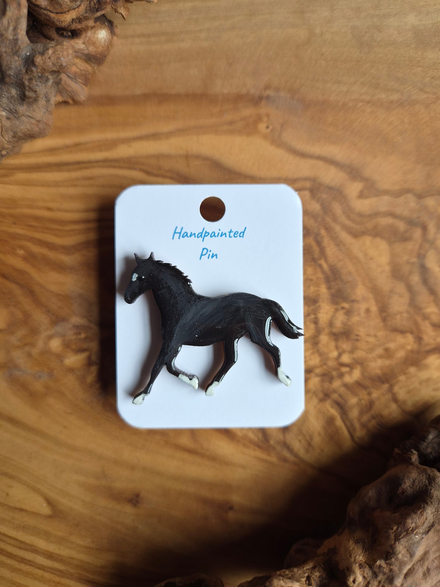 Horse Pins – Hand-Painted Wooden Pin Badge