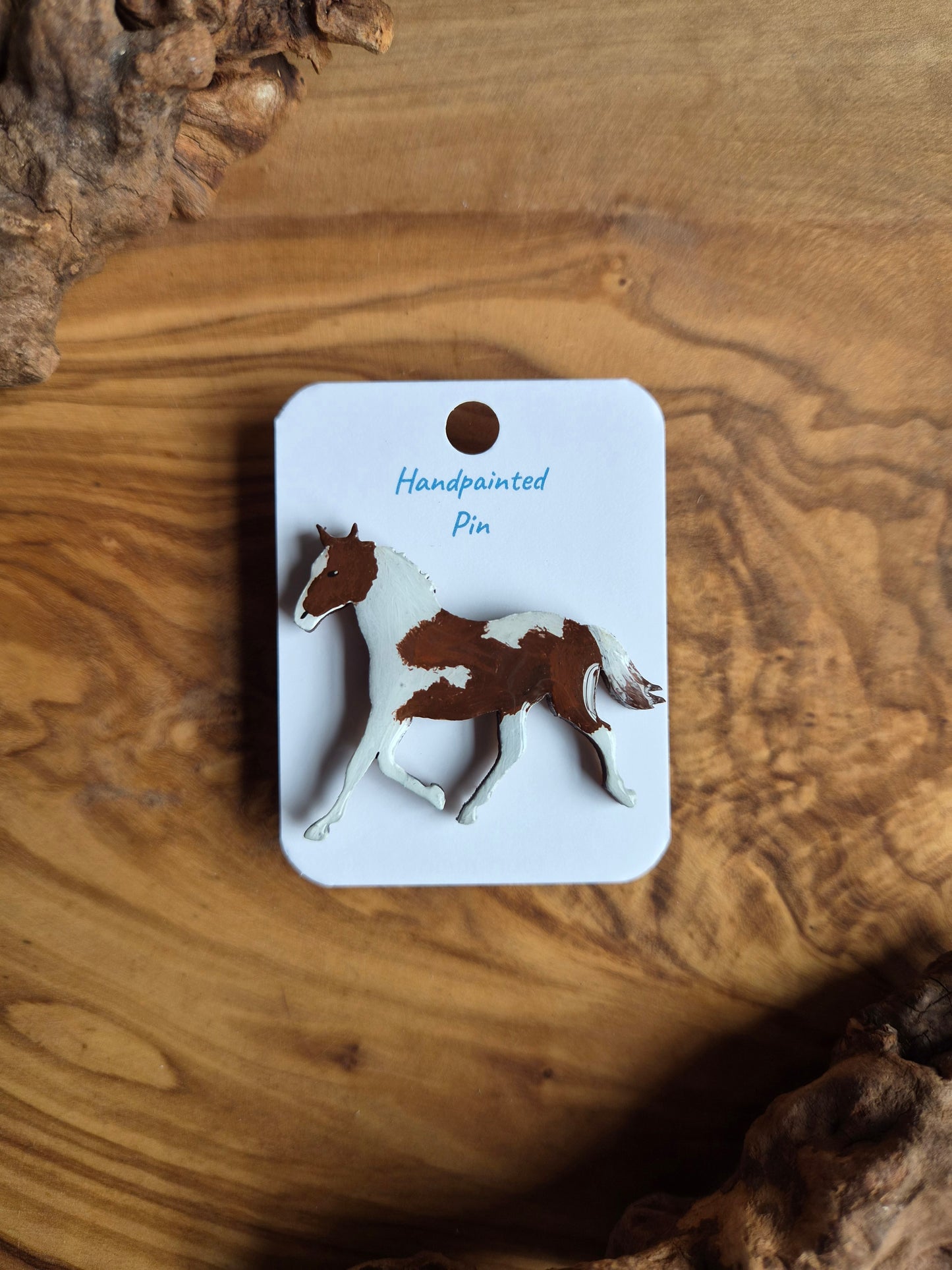 Horse Pins – Hand-Painted Wooden Pin Badge