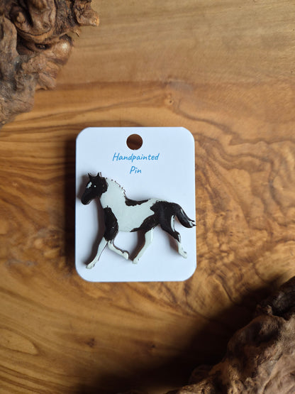 Horse Pins – Hand-Painted Wooden Pin Badge