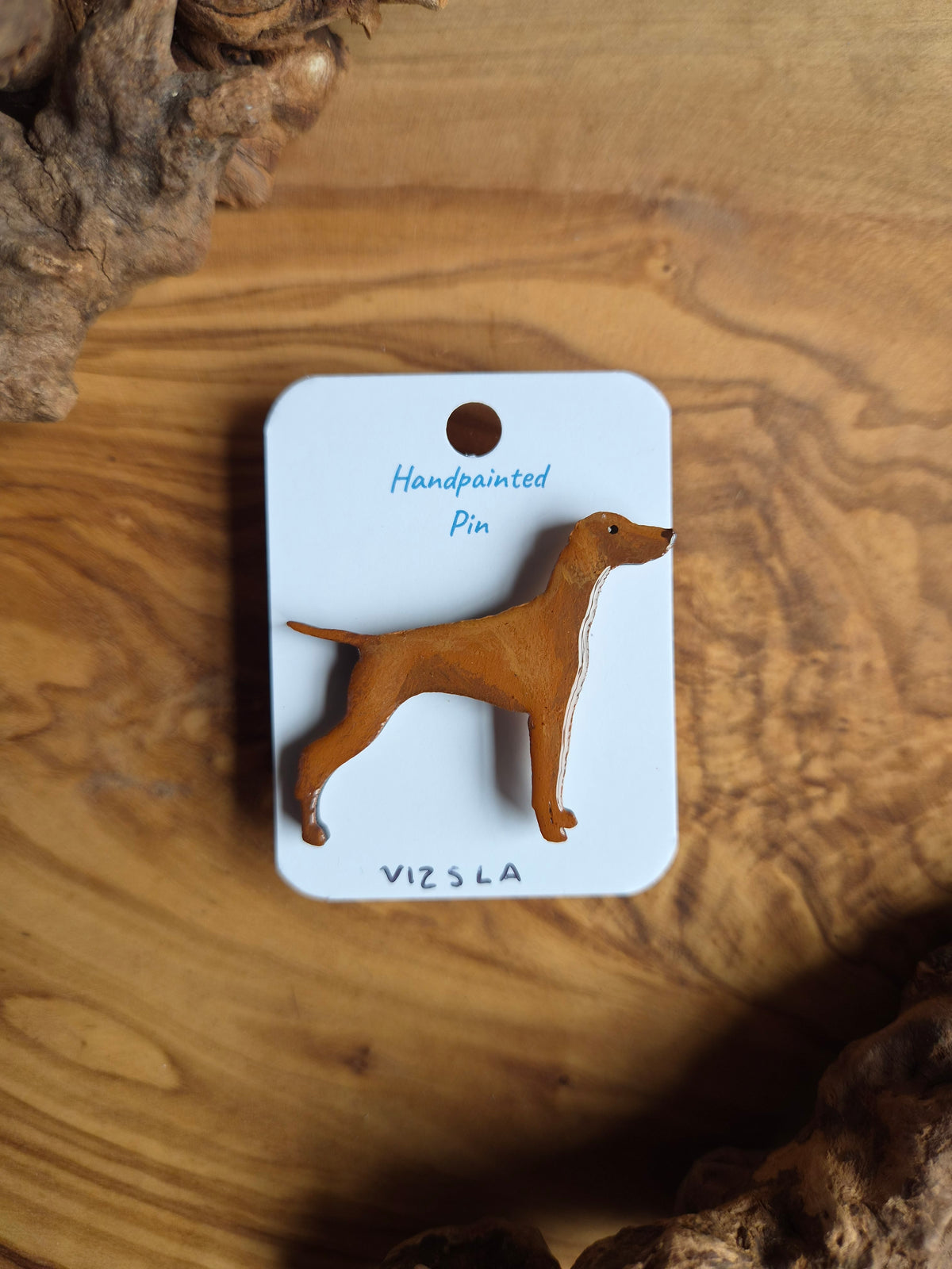 Vizsla Dog Pins - Hand-Painted Wooden Pin
